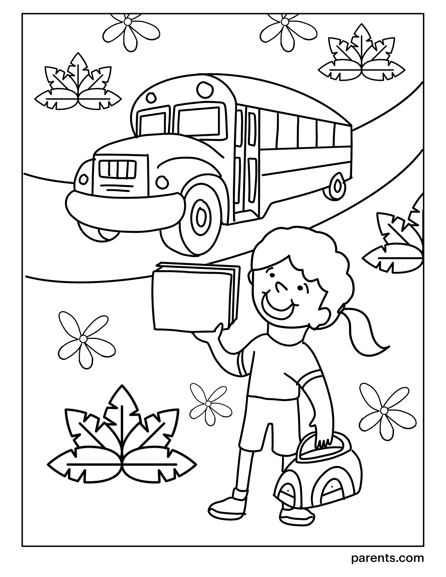 10 Printable Back to School Coloring Pages For Kids Worksheets Library