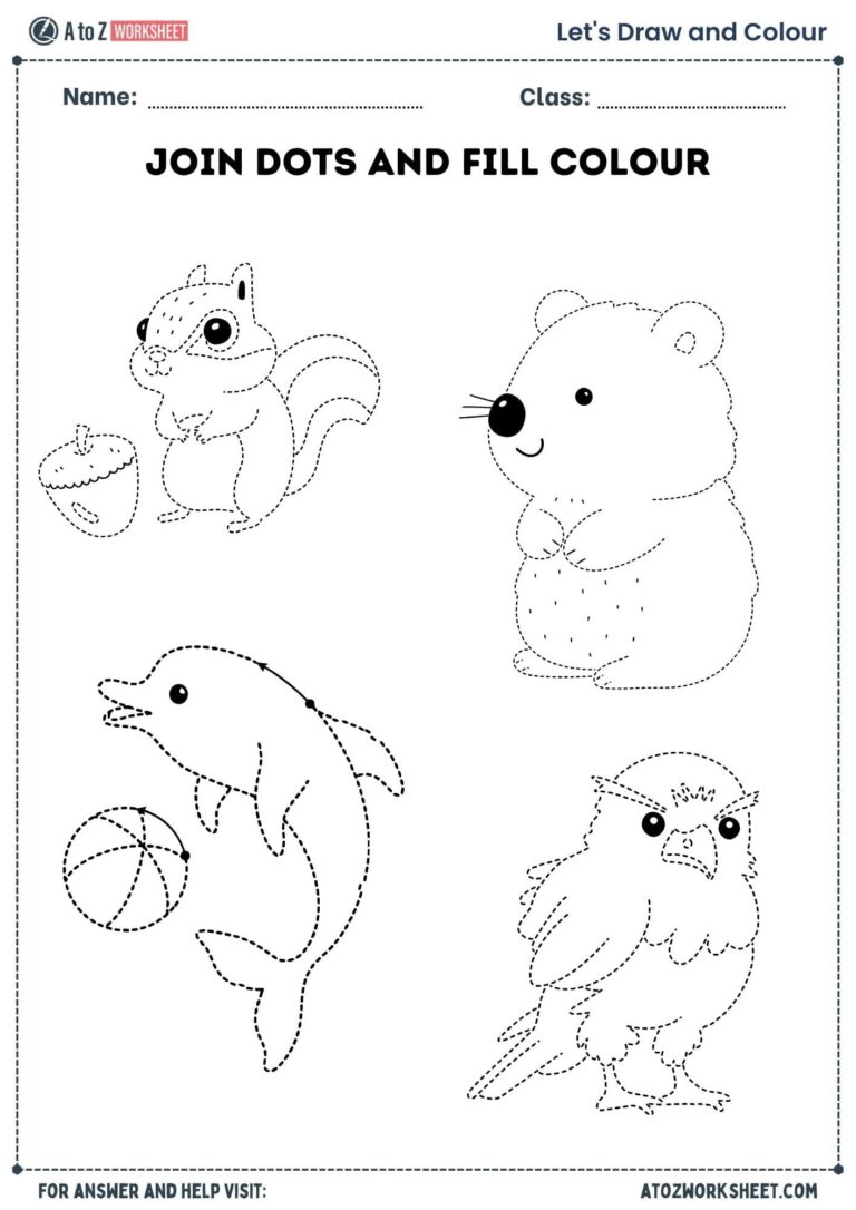 100 Creative Drawing Worksheets PDF For UKG LKG Nursery Kids 