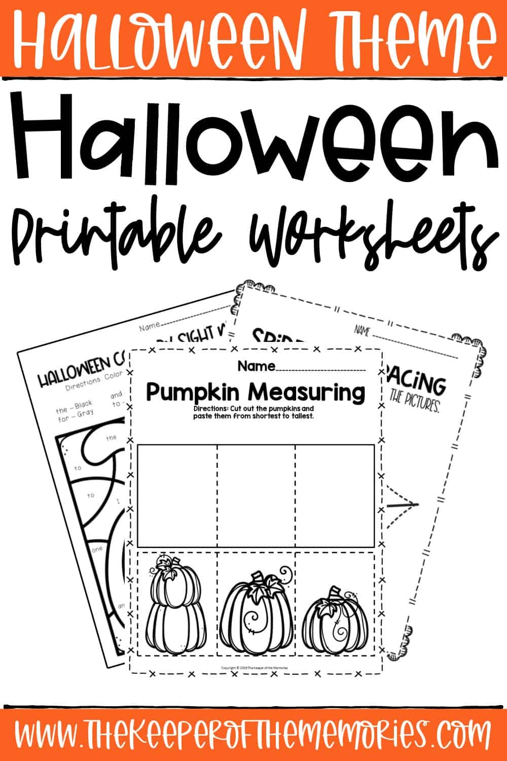 100 Halloween Worksheets For Preschoolers And Kindergartners