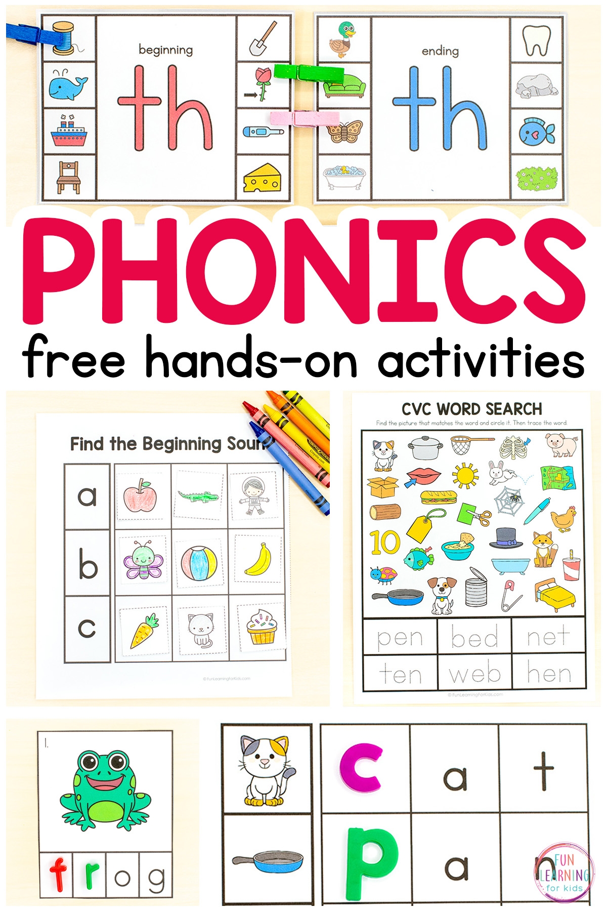 Phonics Worksheets For Kindergarten Free
