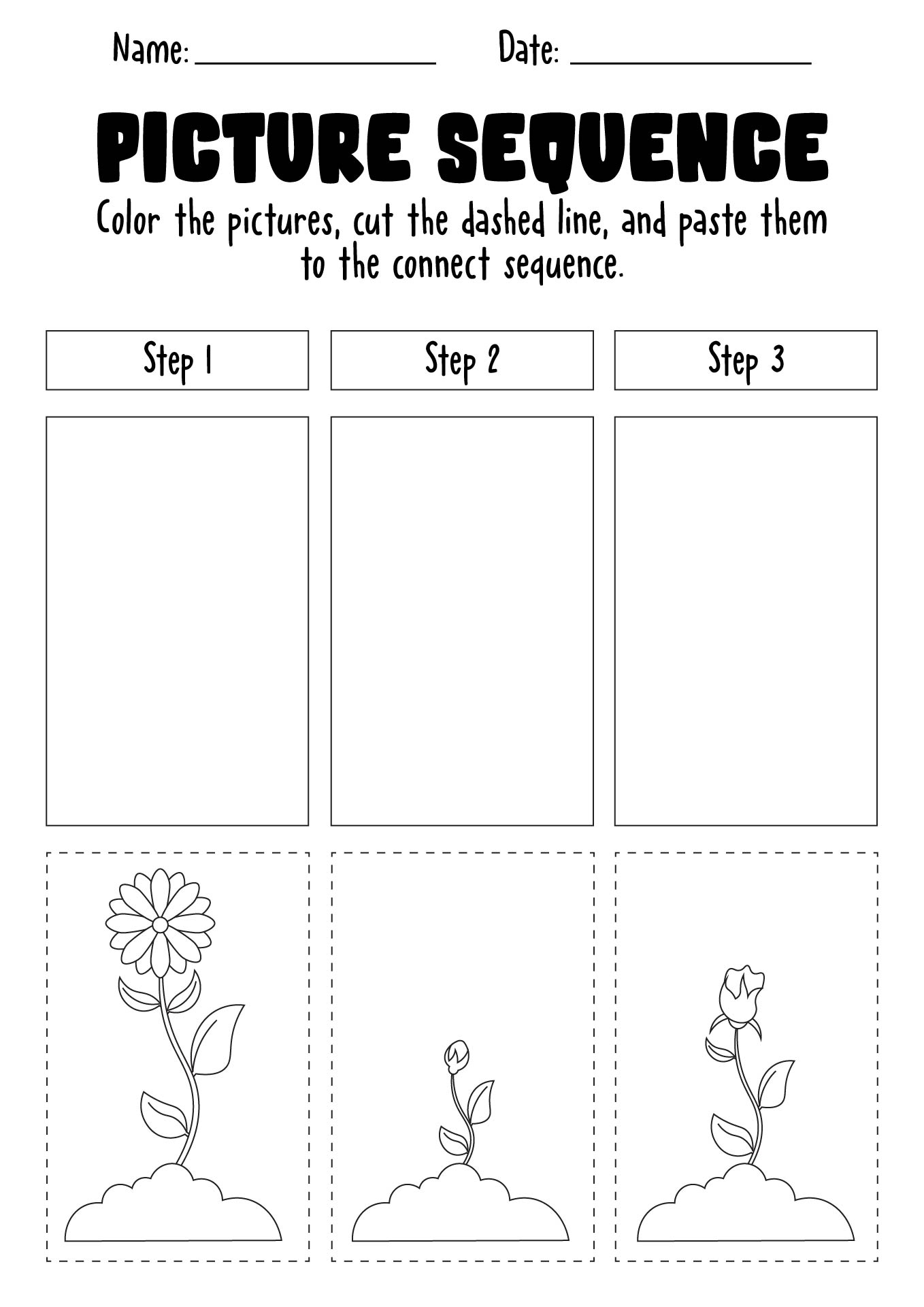 Free Sequencing Worksheets For Kindergarten