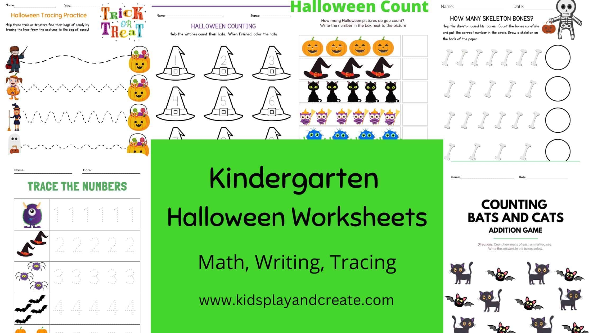 Free Halloween Reading Worksheets For Kindergarten