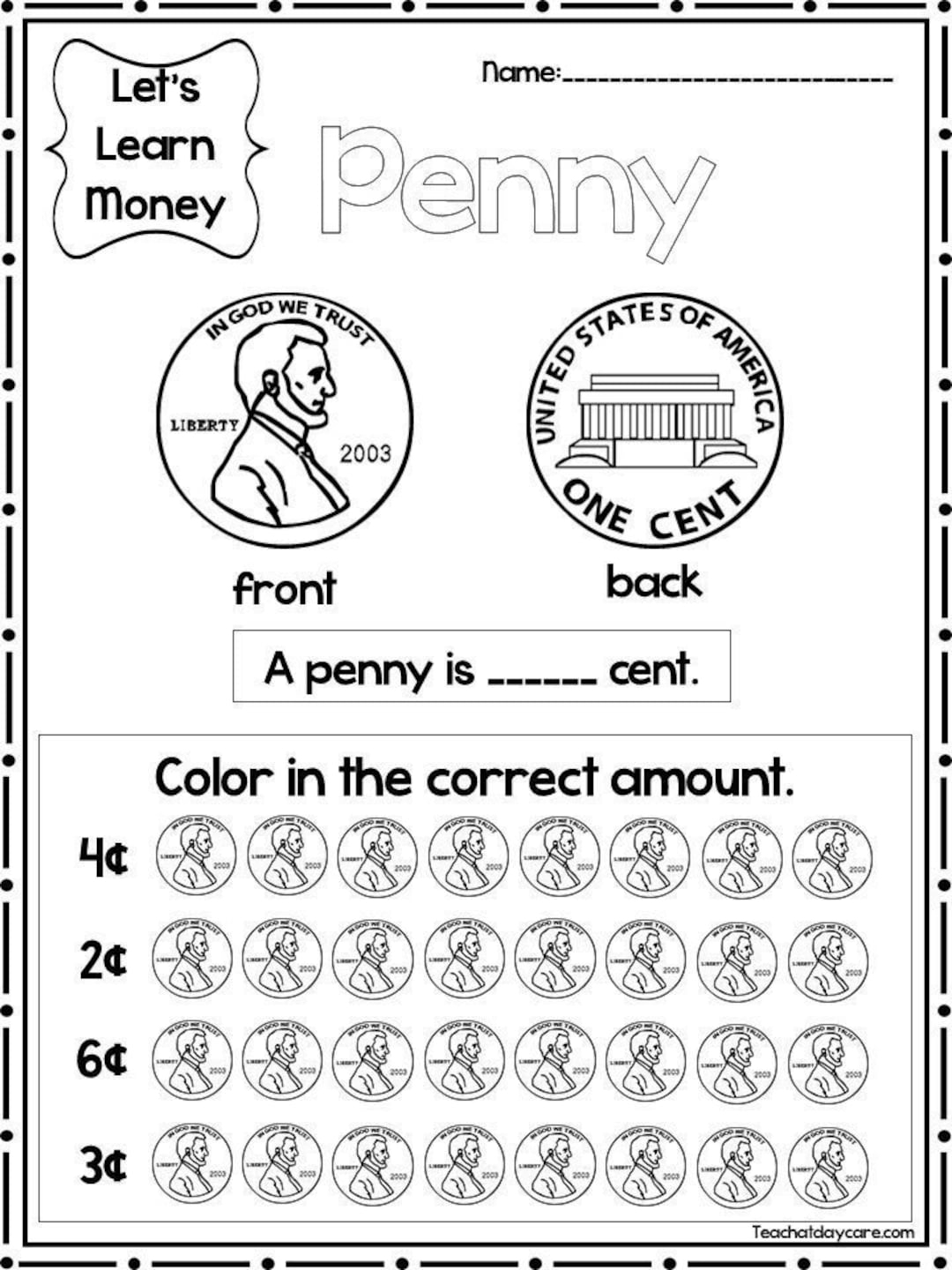 12 Printable Let s Learn Money Worksheets Kdg 2nd Grade Math Etsy 12 Printable Let s Learn Money Worksheets Kdg 2nd Grade Math Etsy