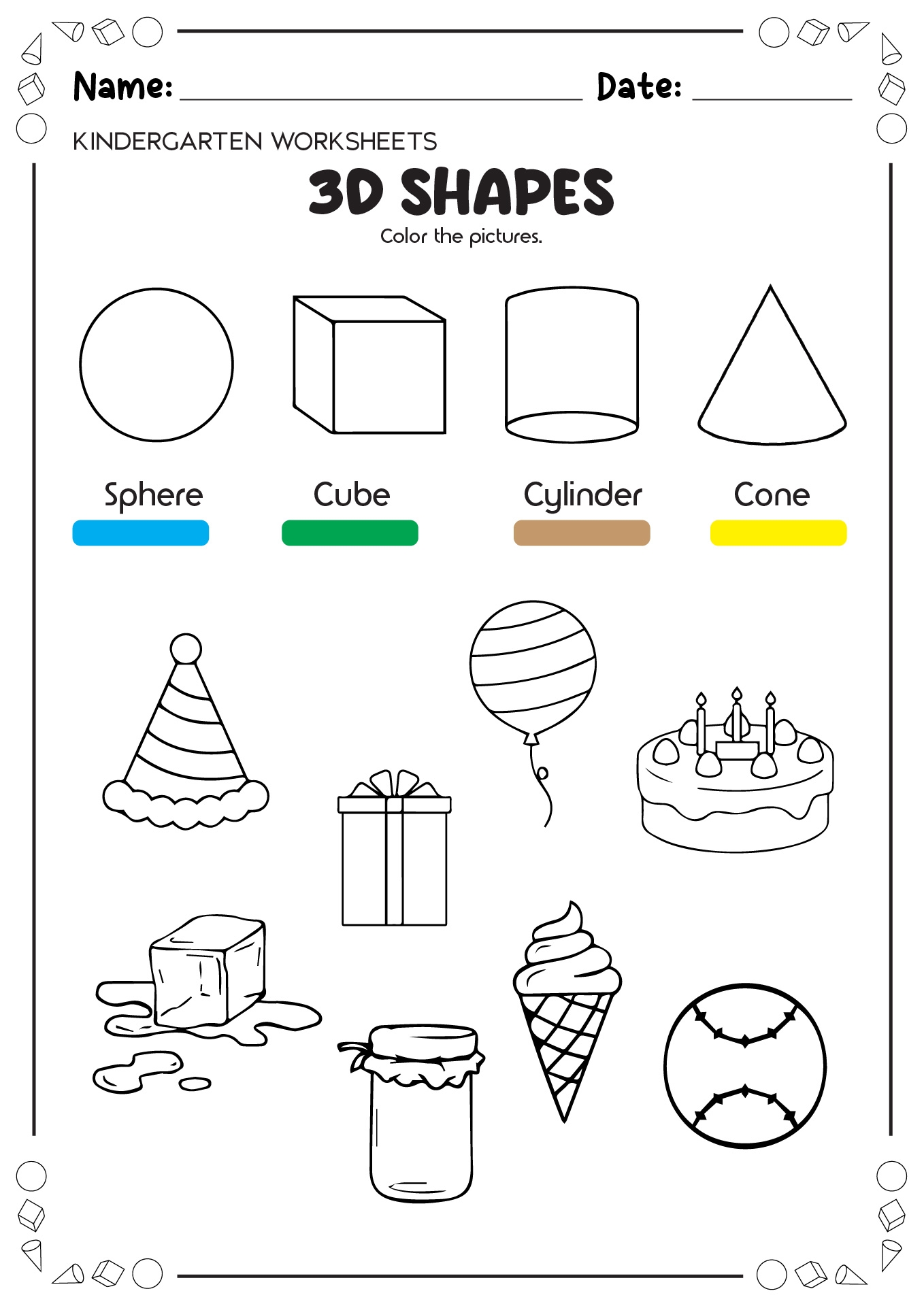 14 3D Shapes Worksheets Printables Kindergarten Free PDF At Worksheeto 14 3D Shapes Worksheets Printables Kindergarten Free PDF At Worksheeto