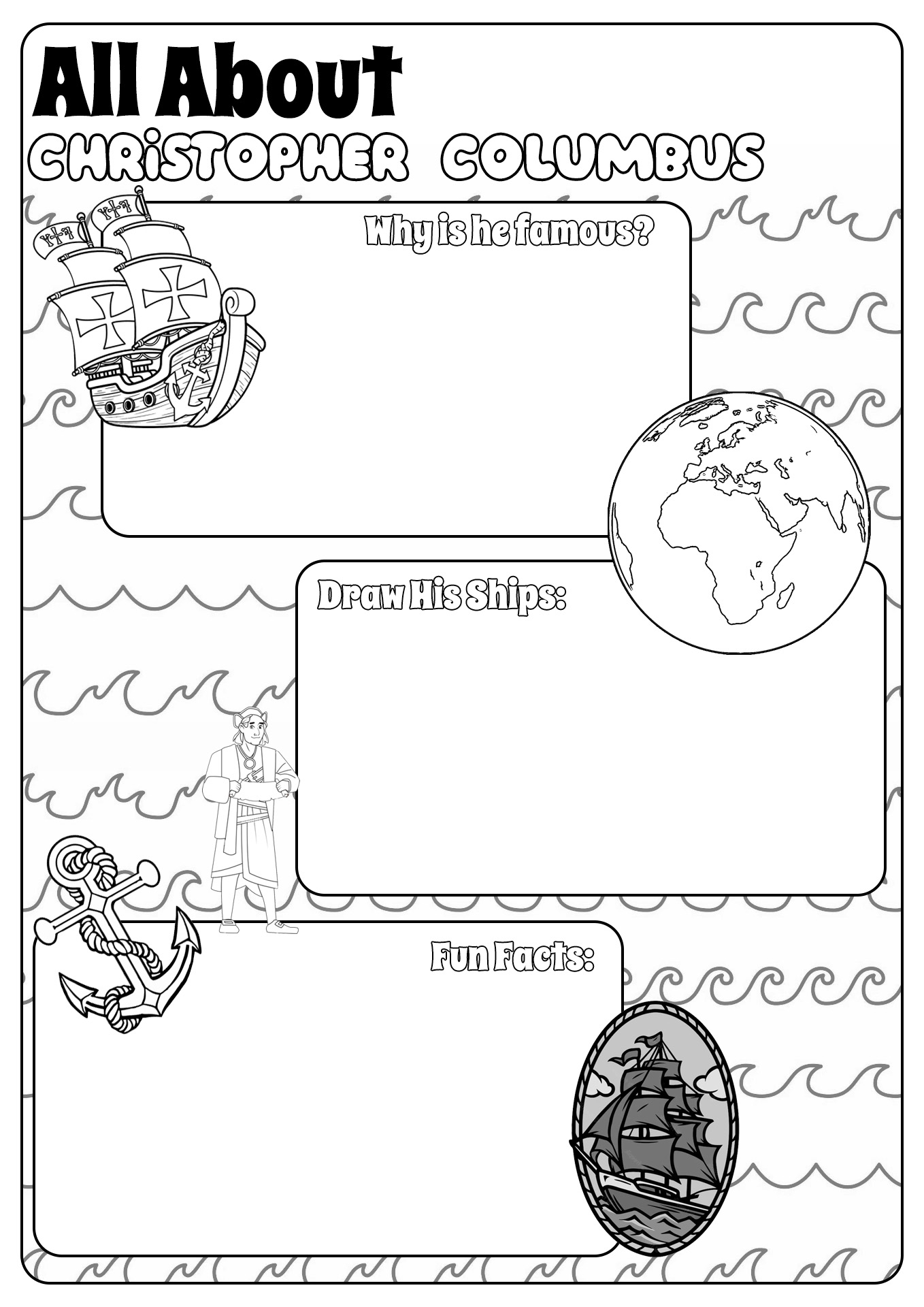 14 Christopher Columbus Kindergarten Worksheets Free PDF At Worksheeto