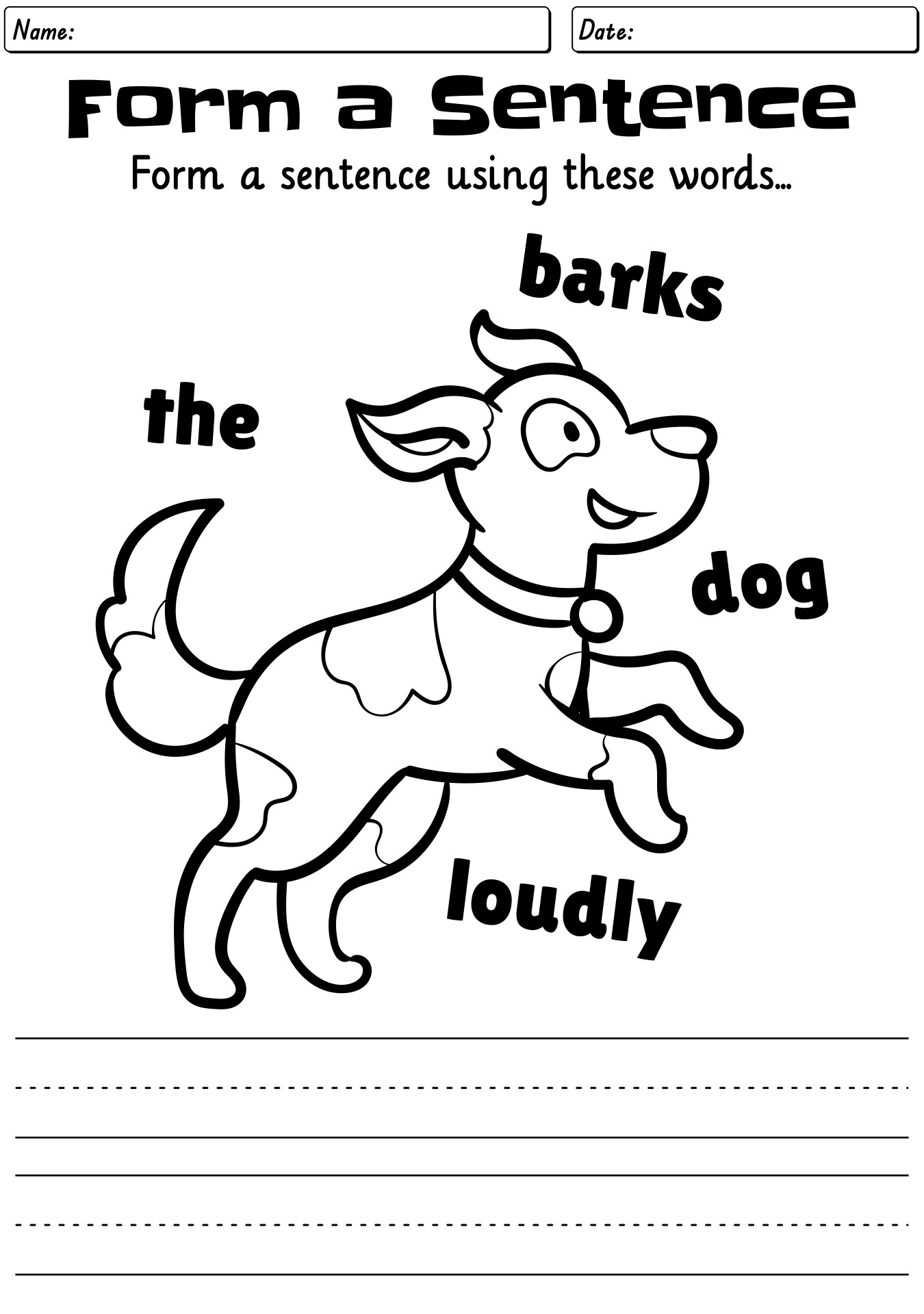 15 Kindergarten Sentence Worksheets Free PDF At Worksheeto