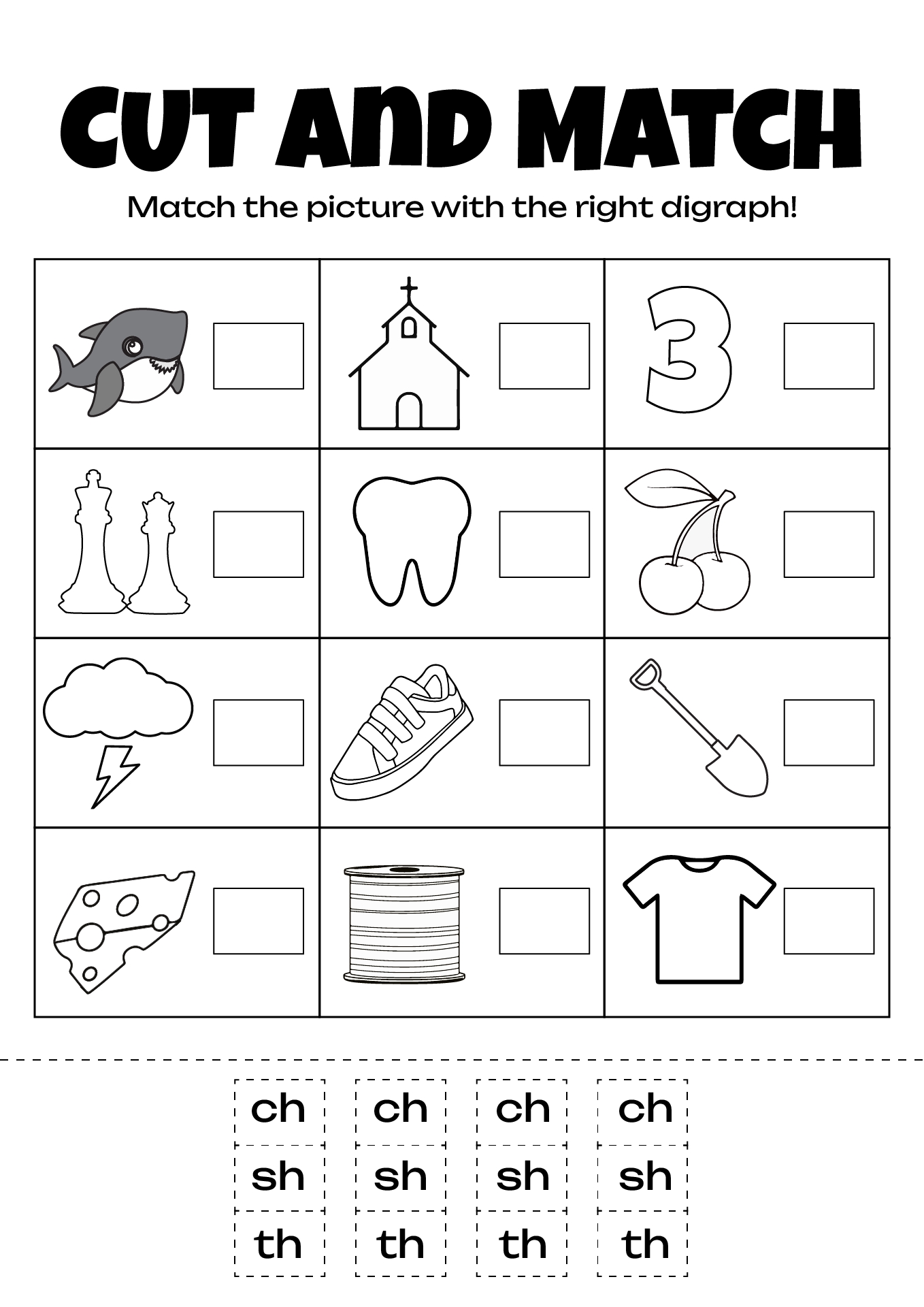 Th Worksheets For Kindergarten Free