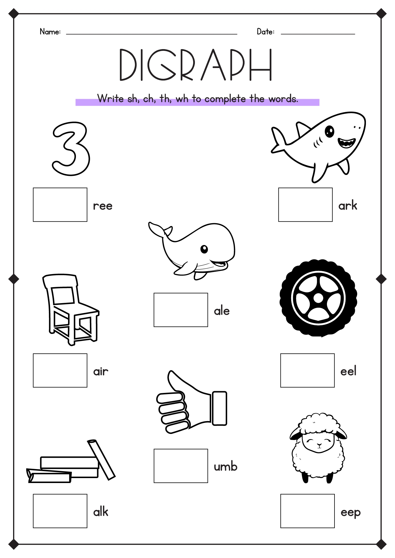 17 SH Blend Worksheets For Kindergarten Free PDF At Worksheeto