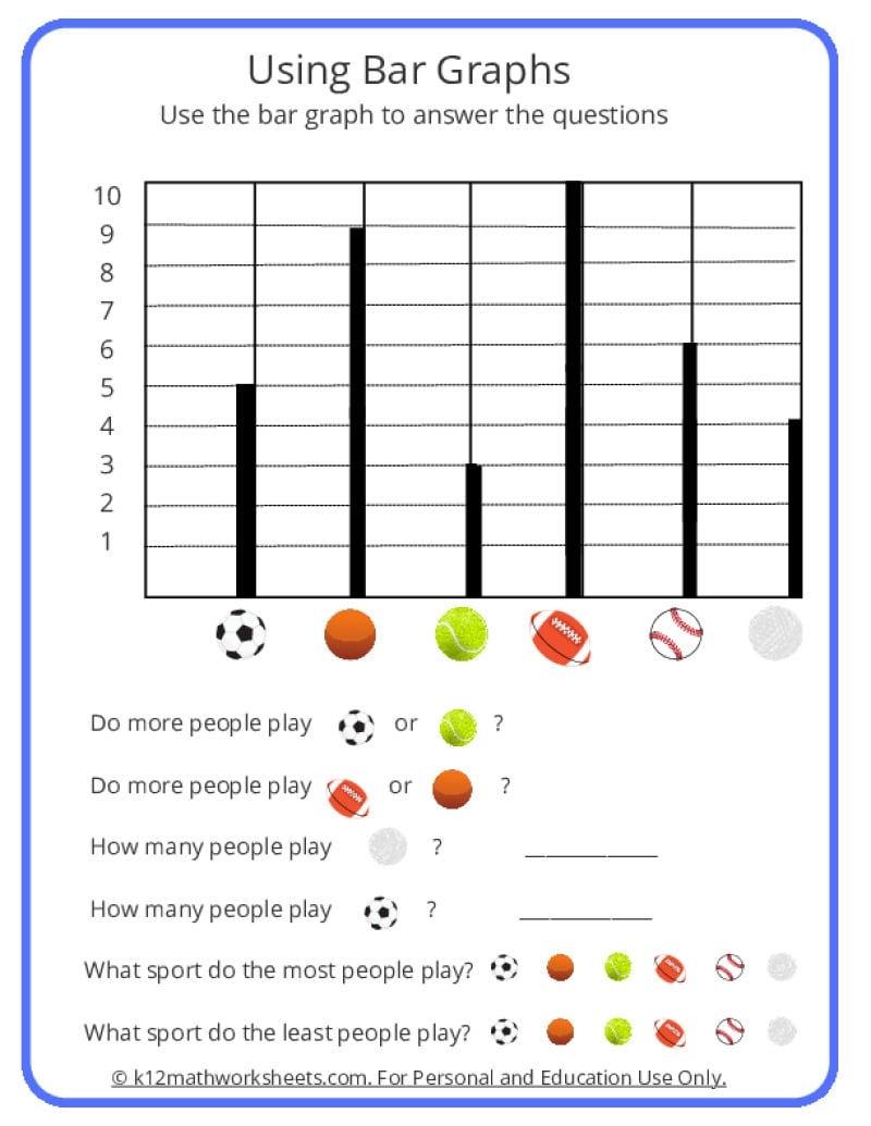 Free Printable Kindergarten Graphing Worksheets