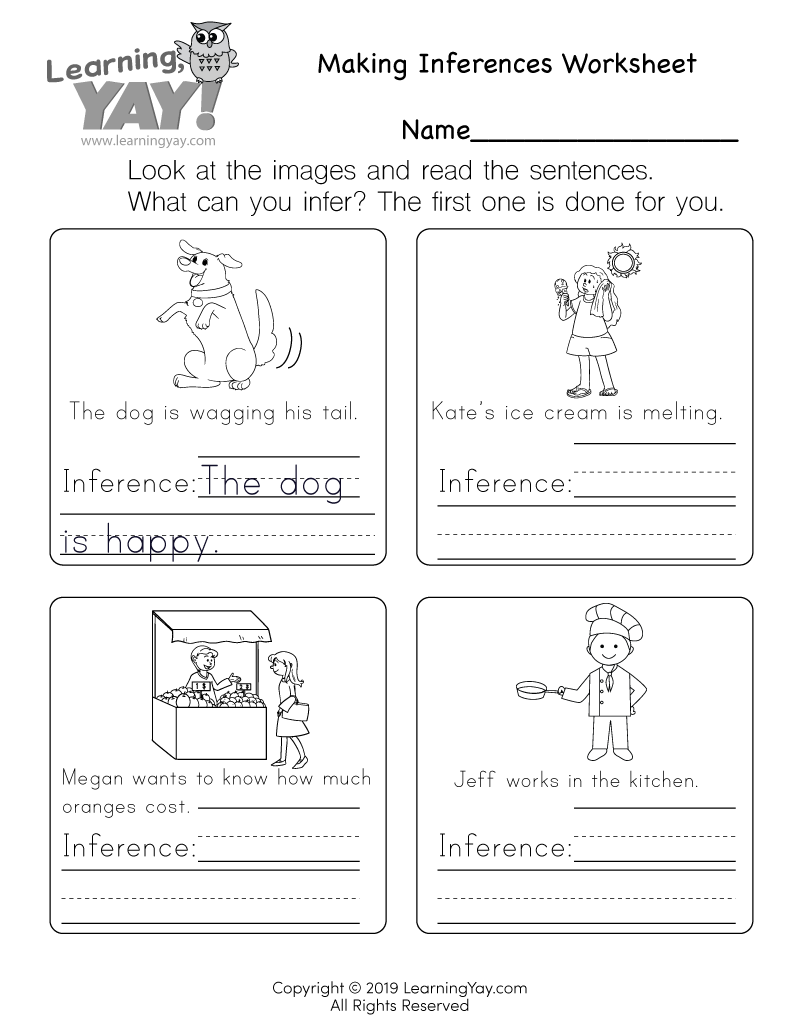 Free Worksheets For Kindergarten English