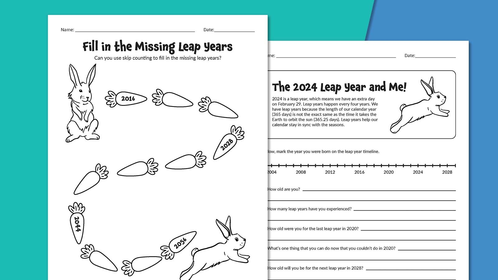 2024 Leap Year Worksheets Free Download We Are Teachers