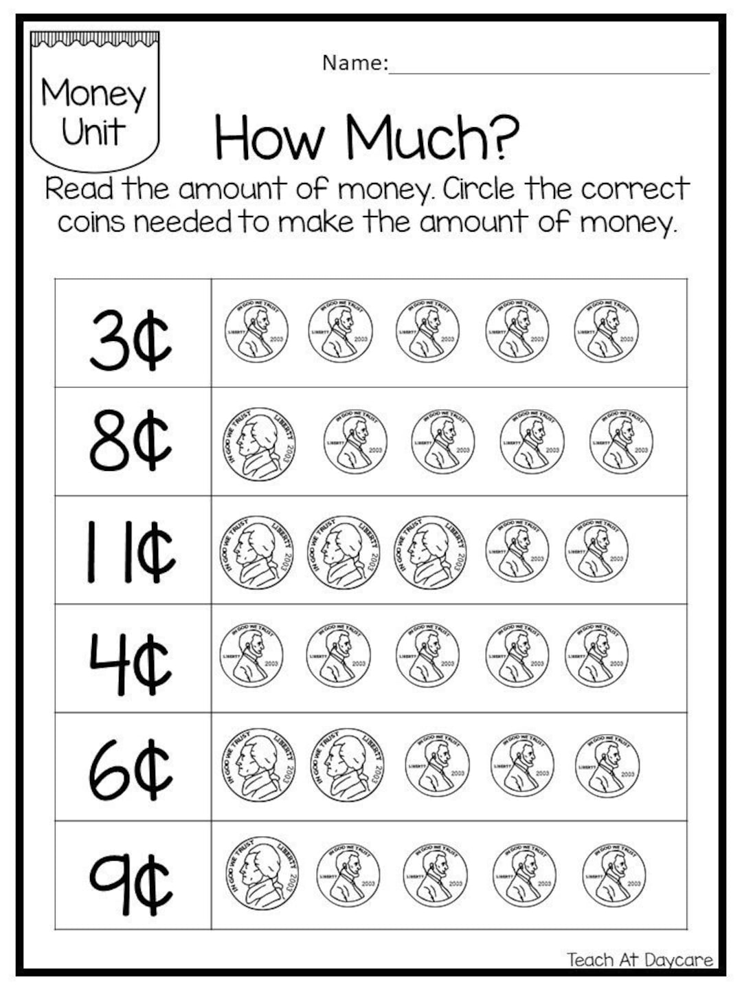 25 Circle The Correct Amount Of Money Worksheets Kindergarten Worksheets Library