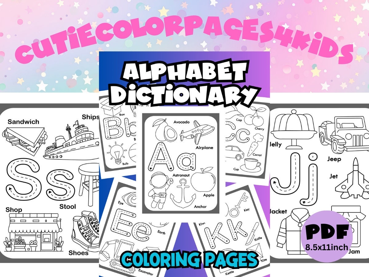 Kindergarten Dictionary Worksheet Printable