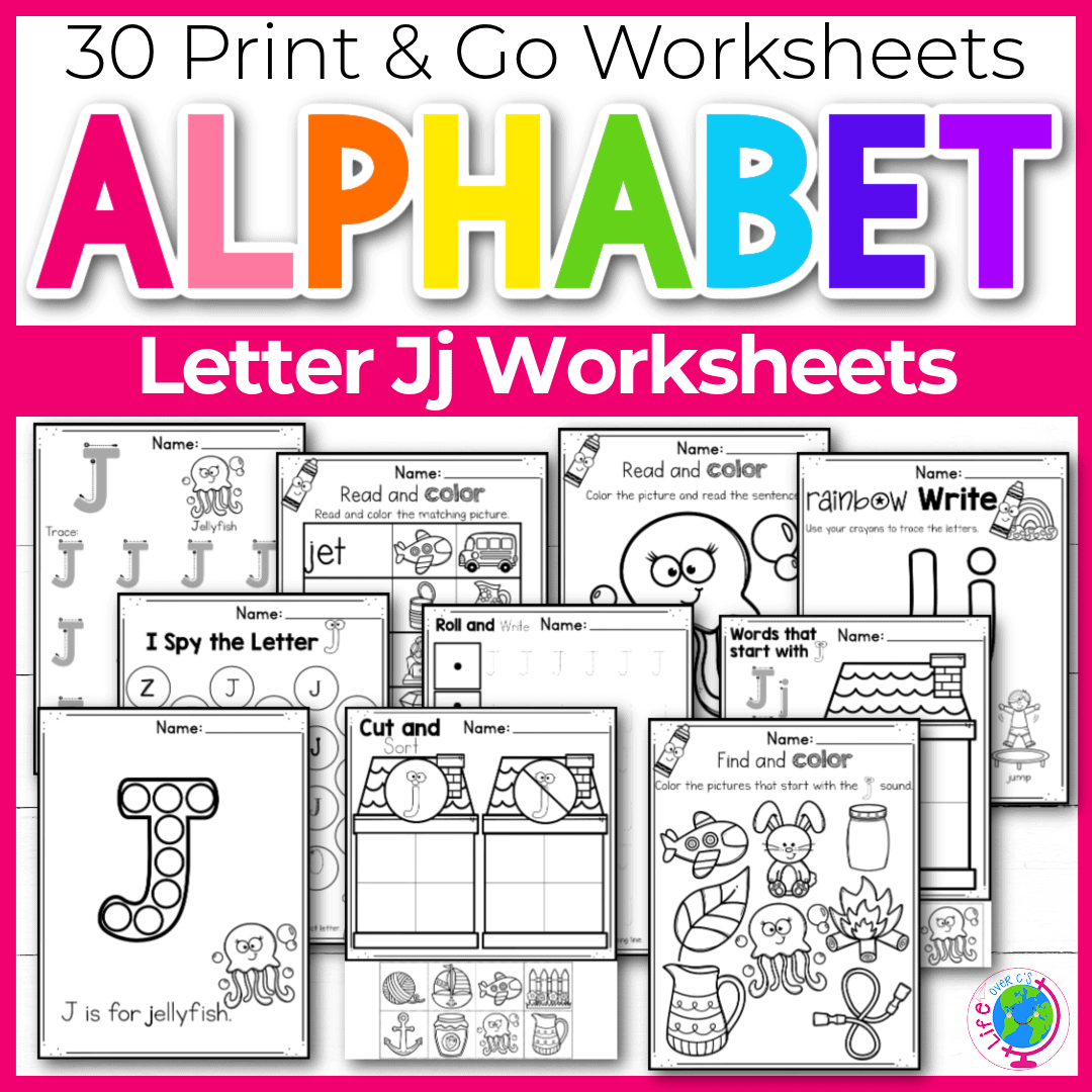 30 Free Printable Letter J Alphabet Worksheets