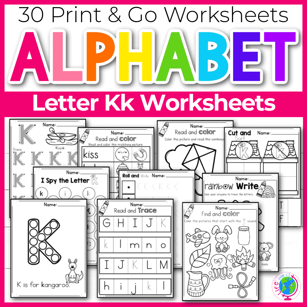 Free Kindergarten Letter K Worksheets