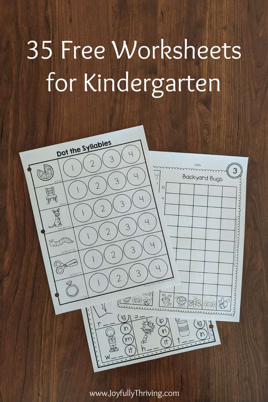 Kindergarten Worksheets Free