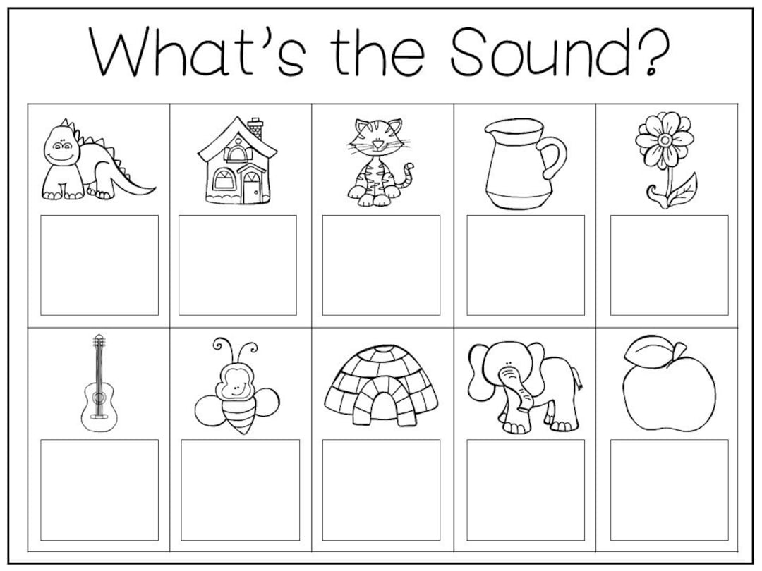 35 Printable Letters And Sounds Work Mats Worksheets Preschool kdg Phonics Etsy