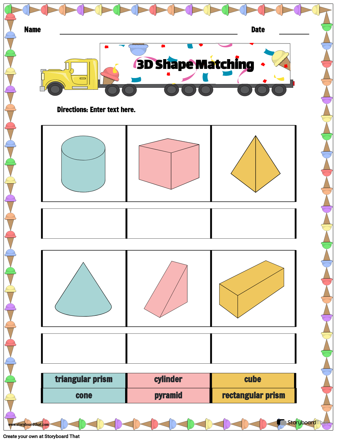 3D Shapes Worksheets Free U0026 Printable