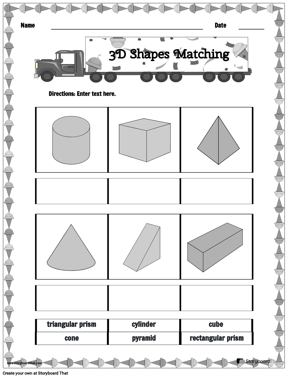 3D Shapes Worksheets Free U0026 Printable