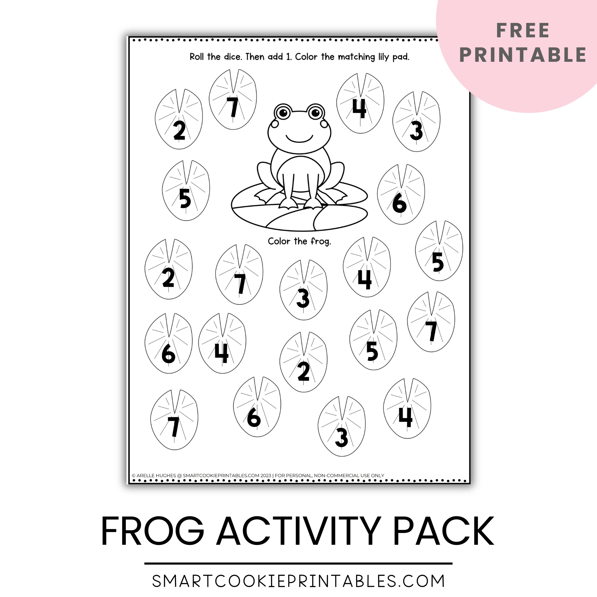 Frog Math Worksheets For Kindergarten
