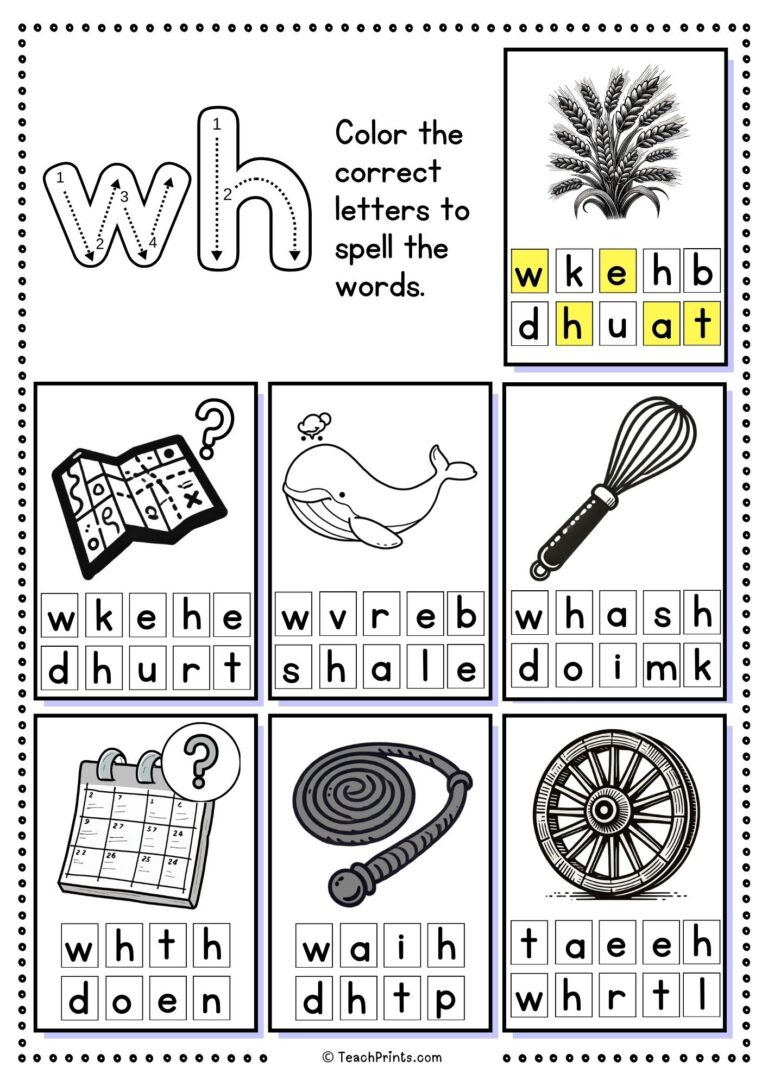 53 Free Digraphs Worksheets PDF Printable Teach Prints