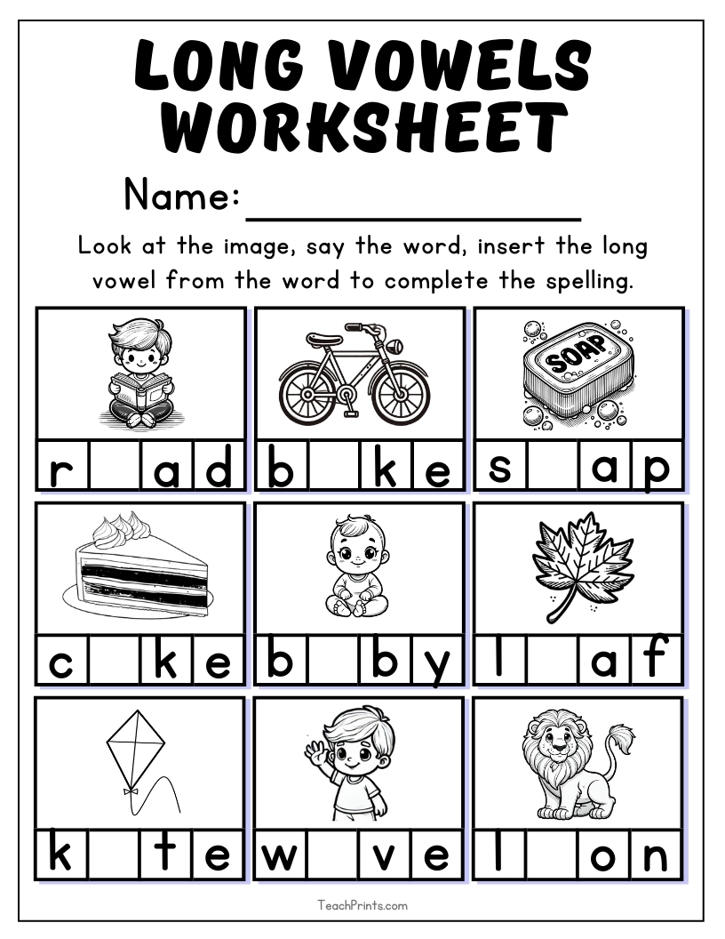 Free Vowels Worksheets For Kindergarten