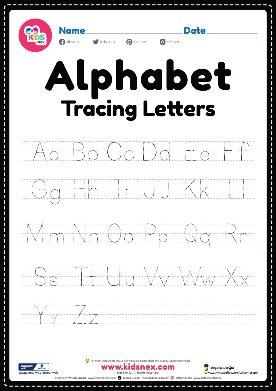 Free Printable Kindergarten Alphabet Worksheets