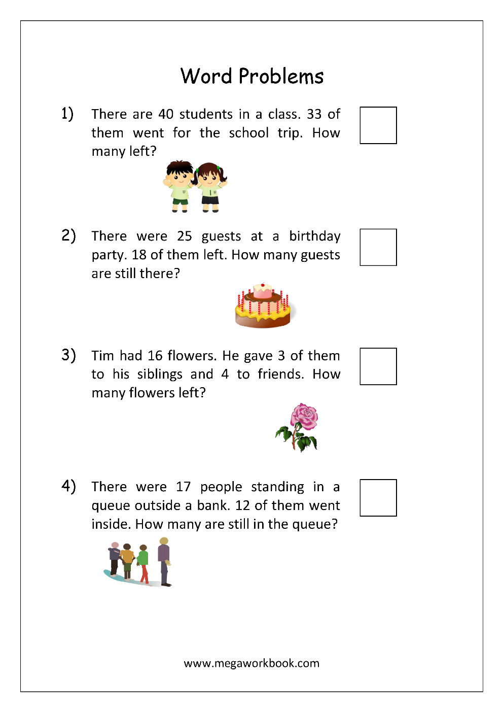Addition And Subtraction Word Problems Worksheets For Kindergarten Addition And Subtraction Word Problems Worksheets For Kindergarten