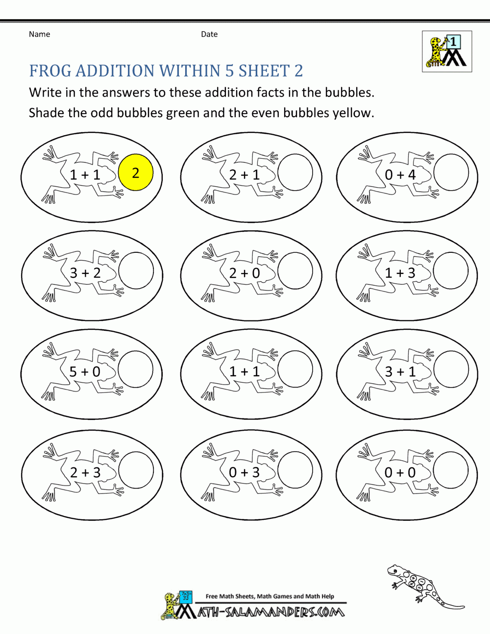 Math Addition And Subtraction Worksheets Kindergarten