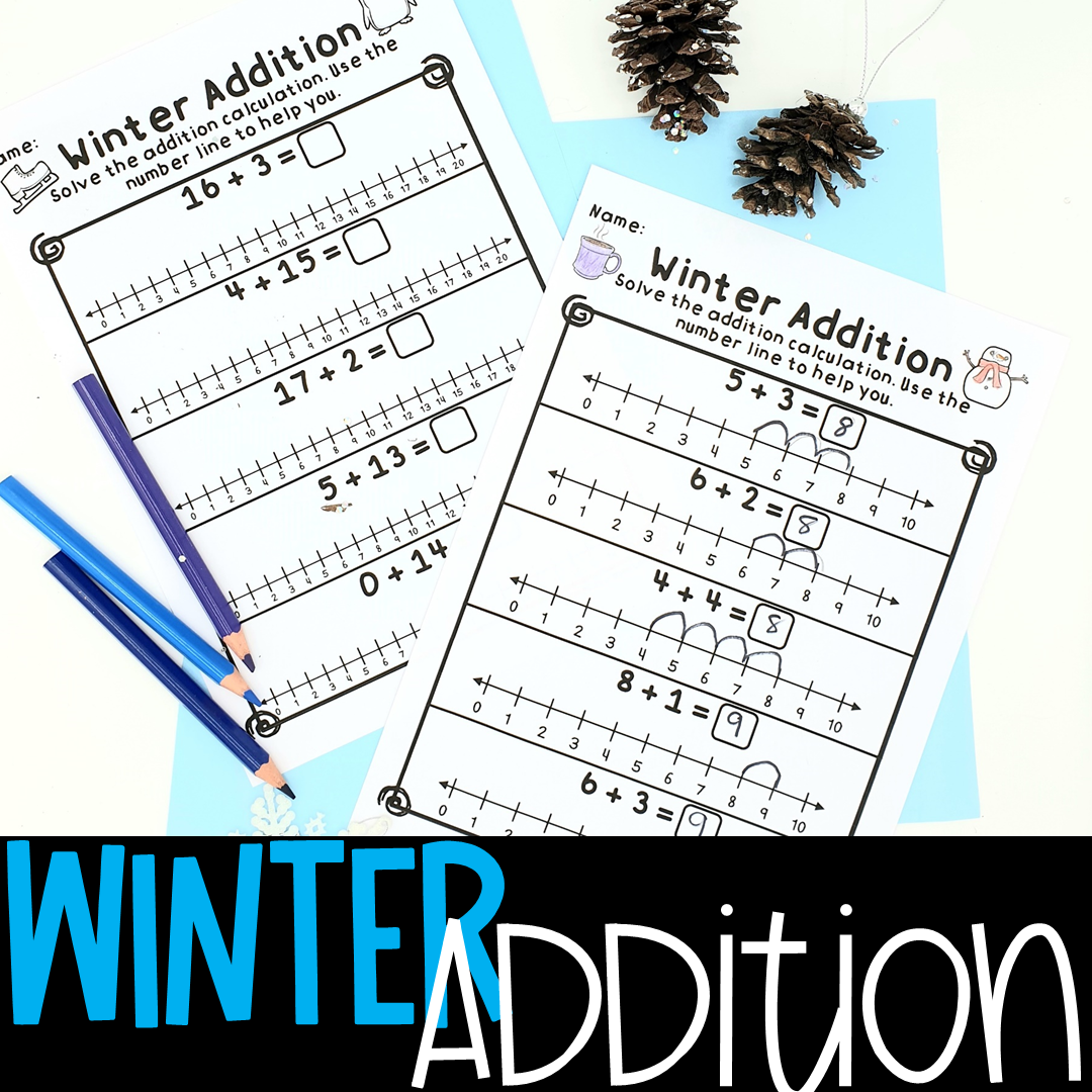 Math Number Line Worksheet Kindergarten