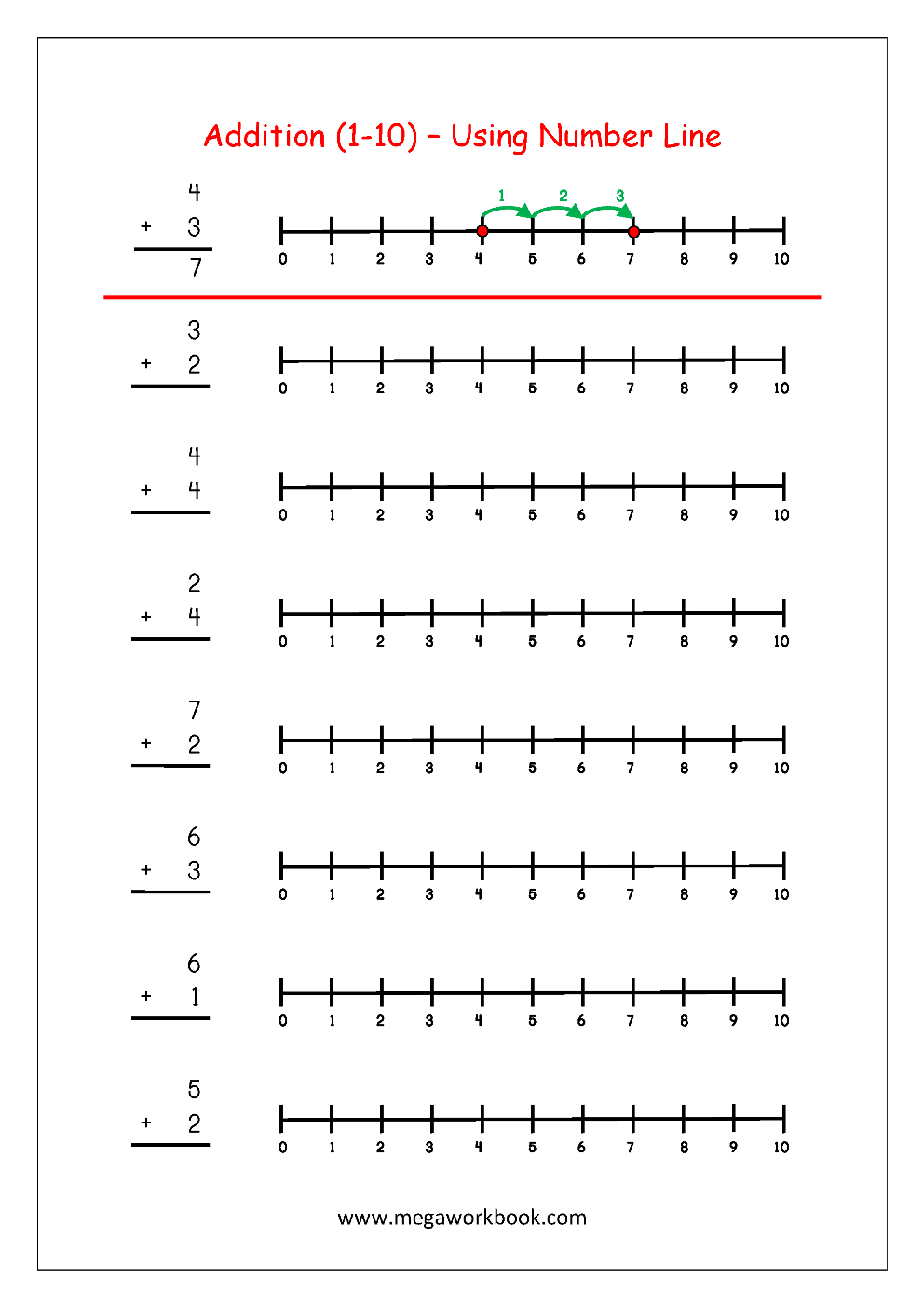 Free Horizontal Addition Worksheets For Kindergarten Free Horizontal Addition Worksheets For Kindergarten