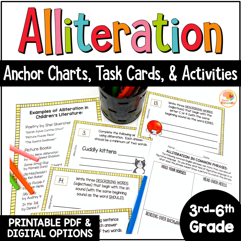 Free Alliteration Worksheets For Kindergarten