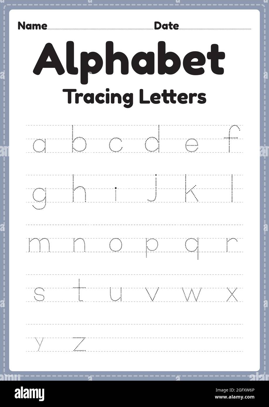 Kindergarten Tracing Worksheets Printable