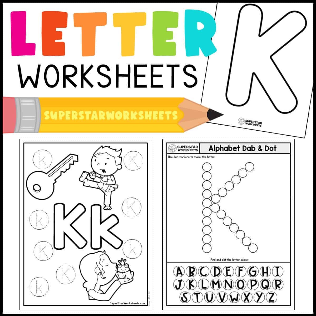 Alphabet Worksheets For Kindergarten Free
