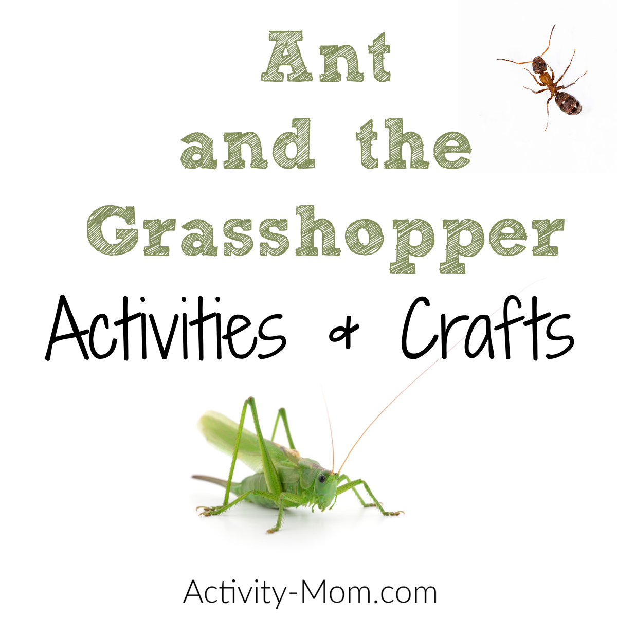 Ant And The Grasshopper Activities And Crafts The Activity Mom