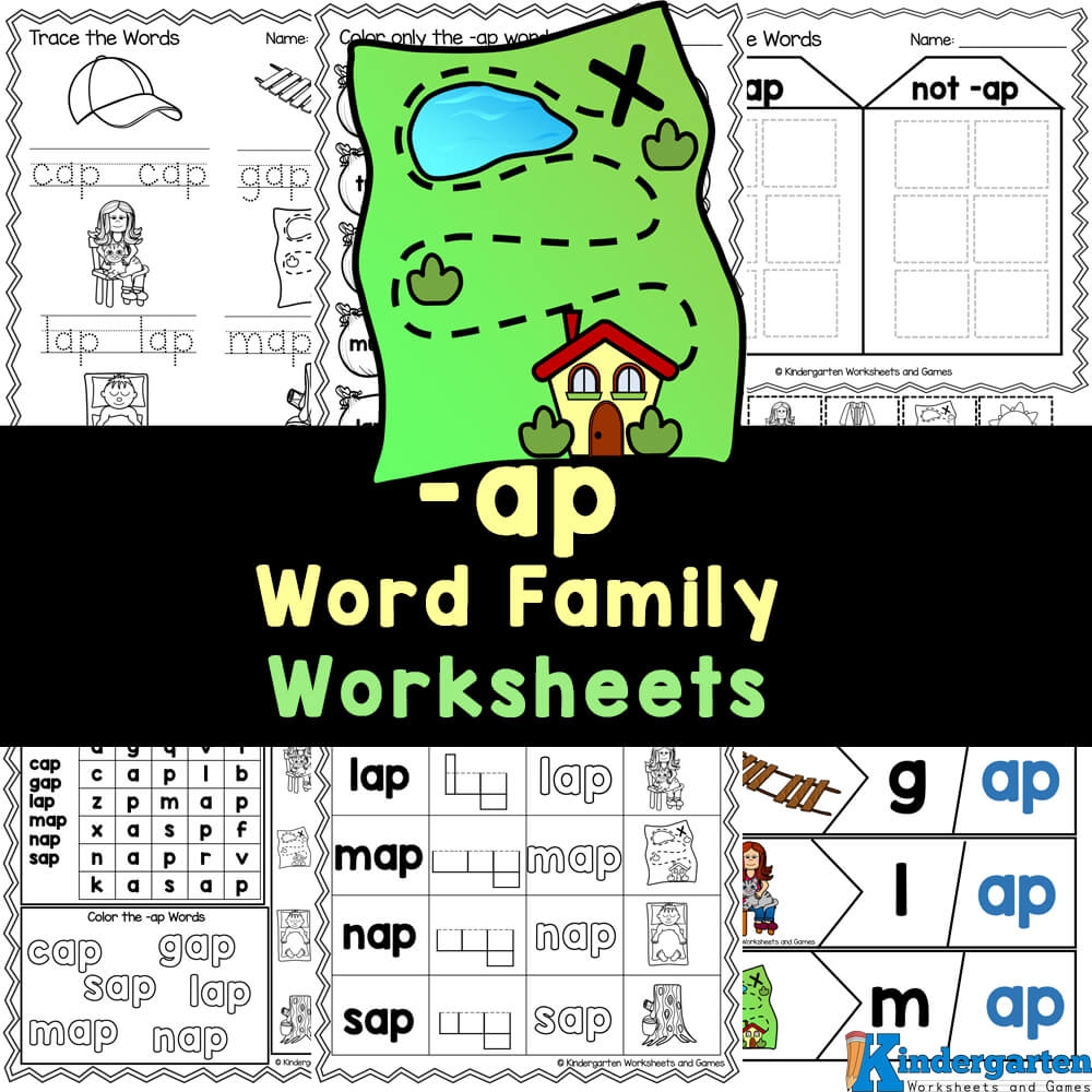 Ap Word Family Worksheets For Kindergarten