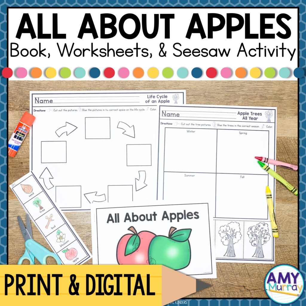 Free Printable Apple Worksheets For Kindergarten