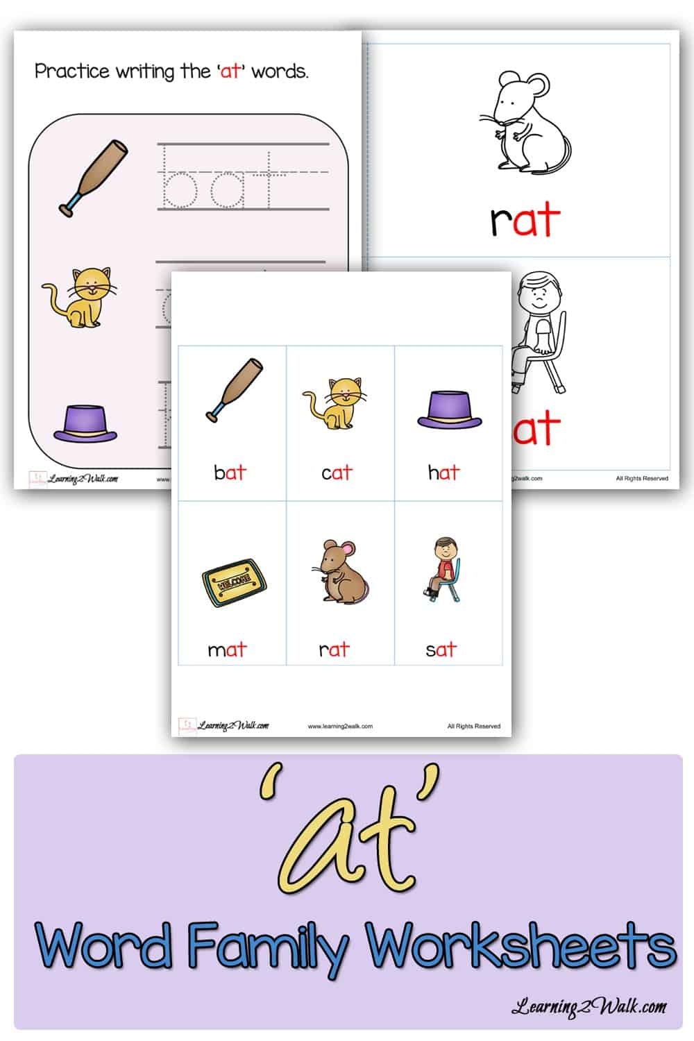 At Word Family Worksheets