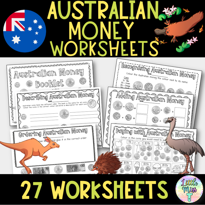Australian Money Printable Worksheets K 2 Australian Teachers Marketplace Australian Money Printable Worksheets K 2 Australian Teachers Marketplace