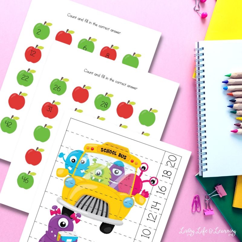 Harcourt Math Kindergarten Worksheets