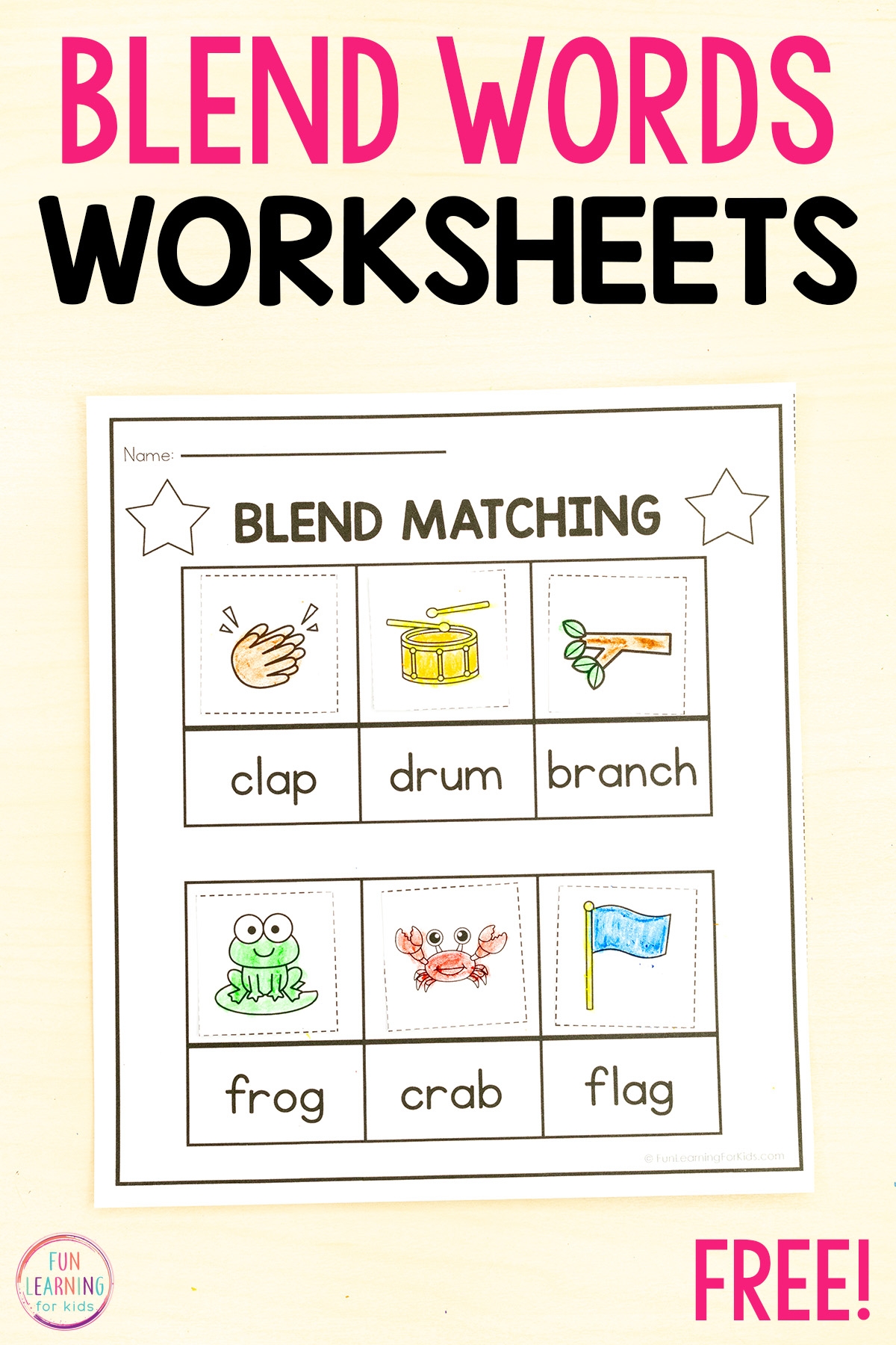 Beginning Blends Word Sort Cut U0026 Paste Worksheets