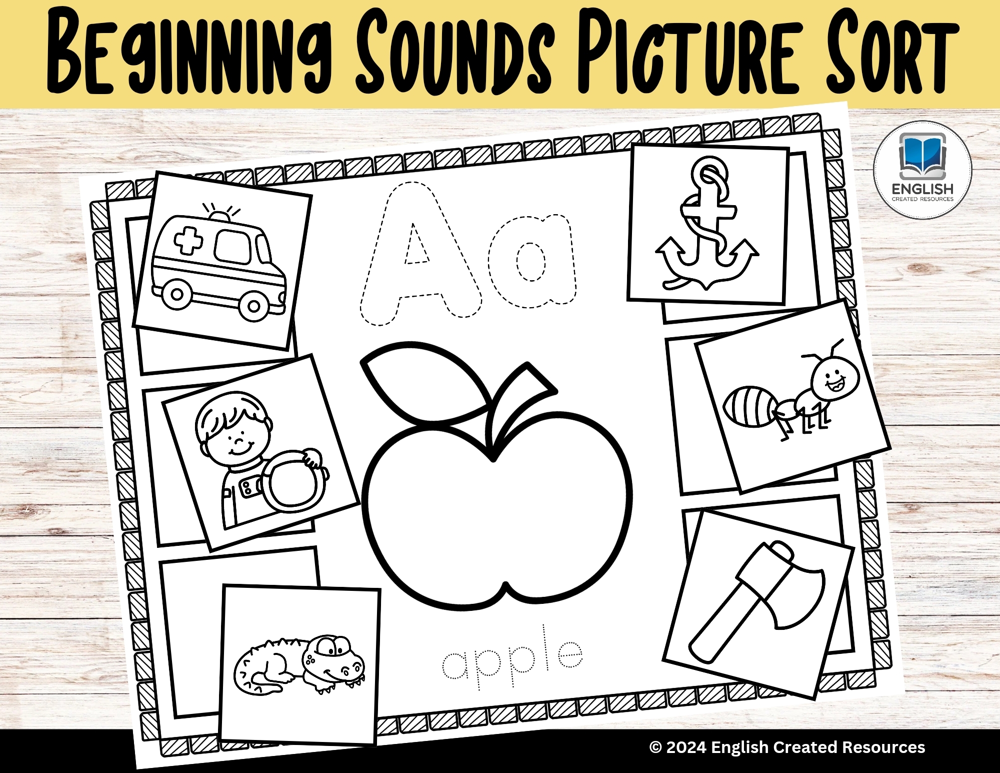Beginning Sounds Picture Sort English Created Resources