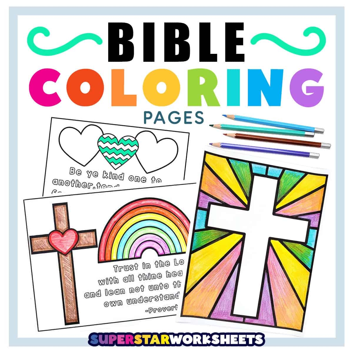 Bible Coloring Pages Free Printables Superstar Worksheets