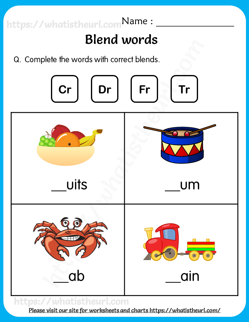 Blend Words Worksheets For Grade 1 Your Home Teacher Blend Words Worksheets For Grade 1 Your Home Teacher