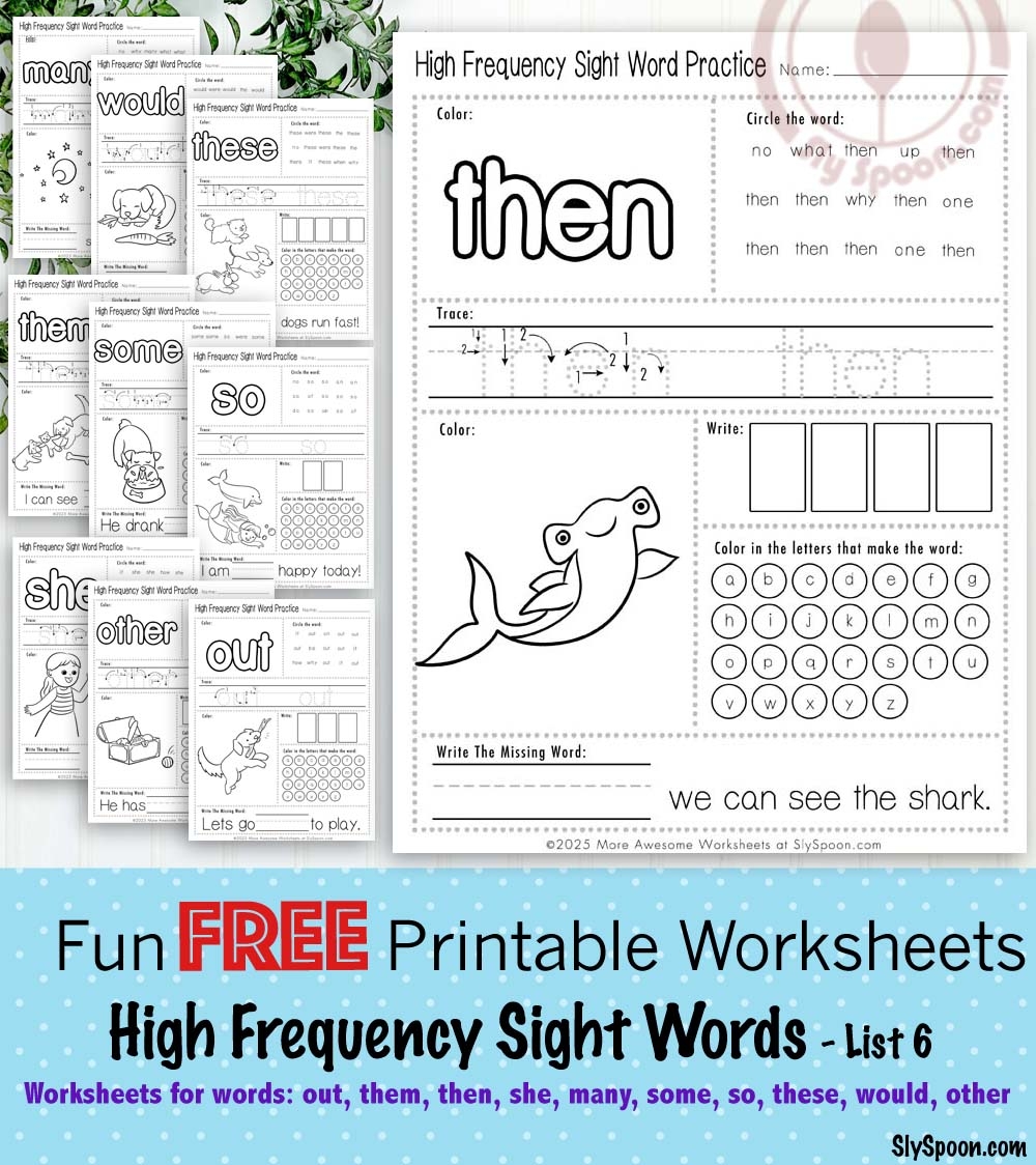 Boost Early Literacy Skills With Free Printable Sight Word 