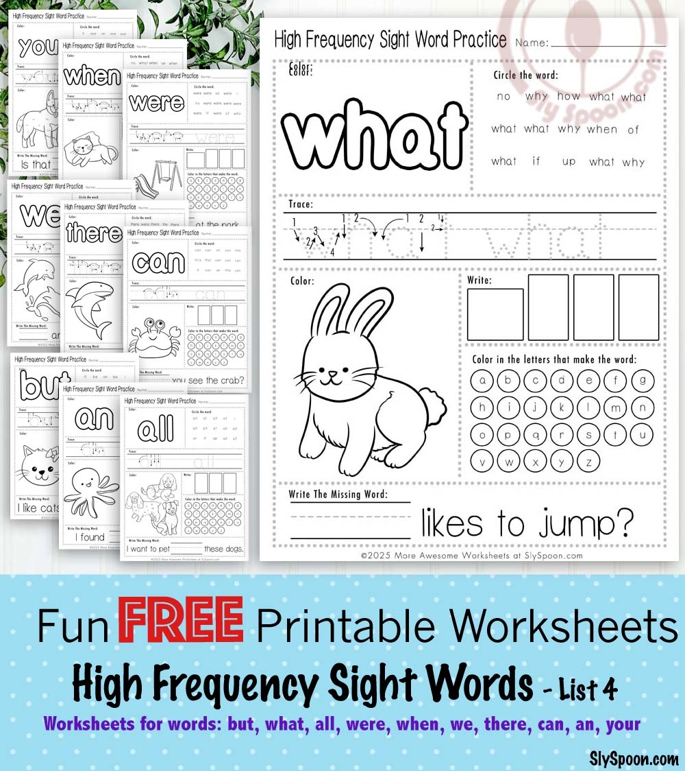 Boost Early Literacy Skills With Free Printable Sight Word 