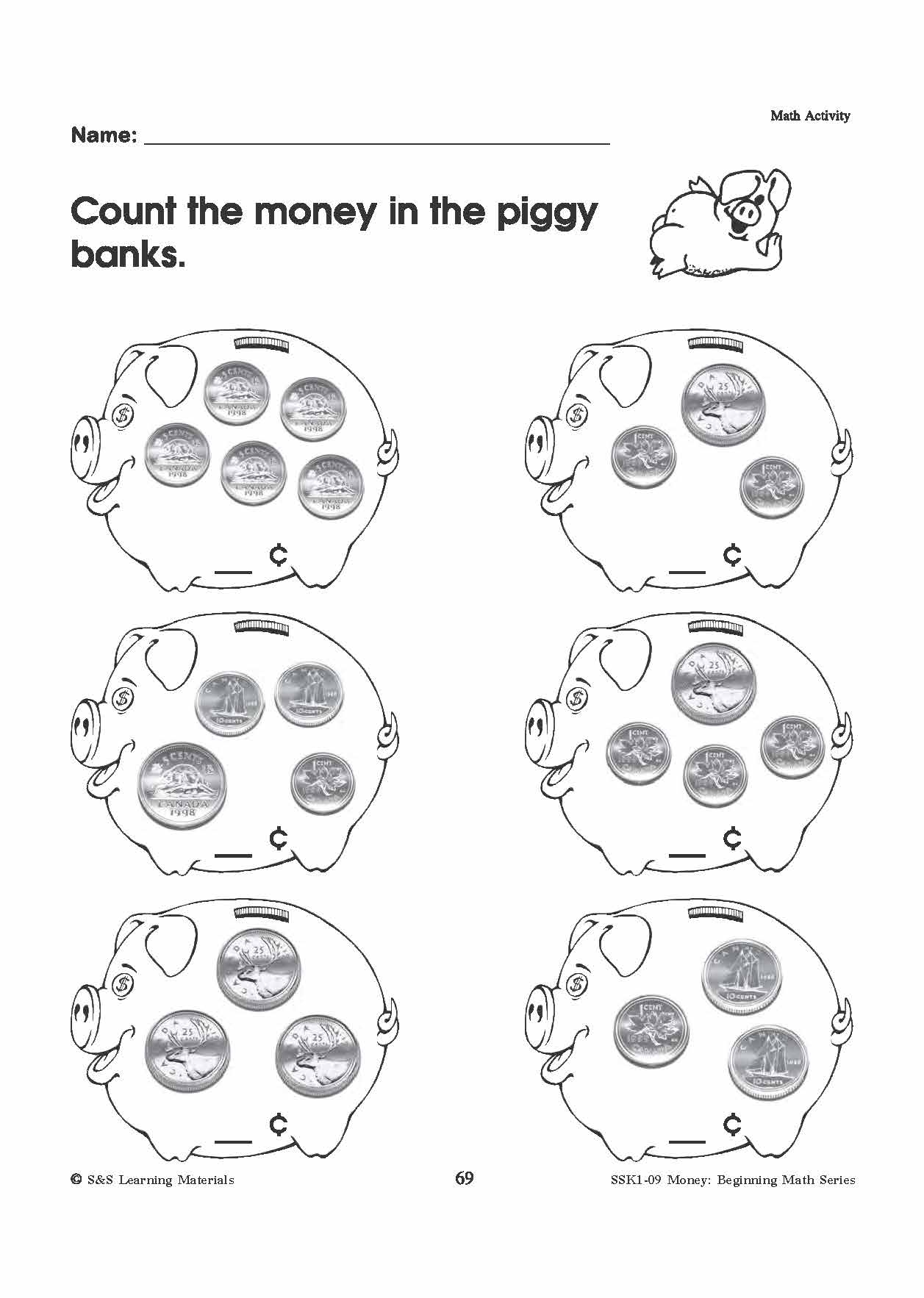 Canadian Money Math Worksheets Grades 1 3 Worksheets Library