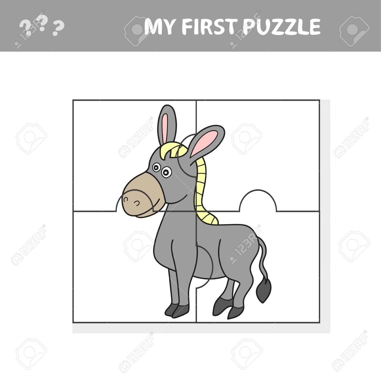 Free Jigsaw Puzzle Worksheet For Kindergarten