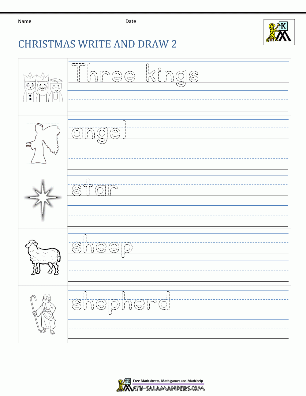 Printable Christmas Kindergarten Worksheets Printable Christmas Kindergarten Worksheets