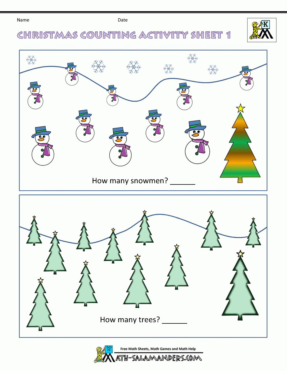 Christmas Math Worksheet Kindergarten Christmas Math Worksheet Kindergarten